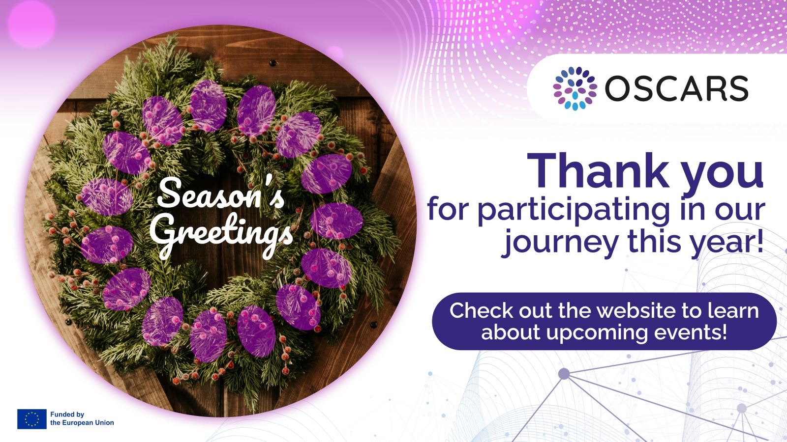 OSCARS Season's greetings card