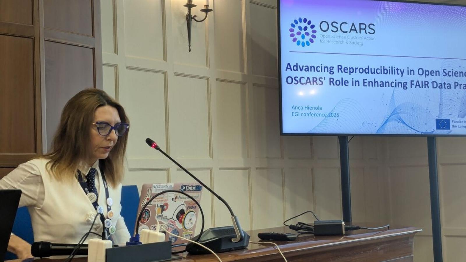 Anca Hienola presenting OSCARS - EGI 2025