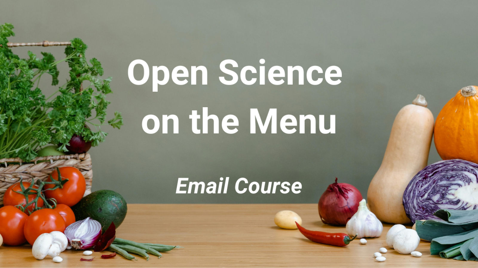 Open Science on the Menu email course banner