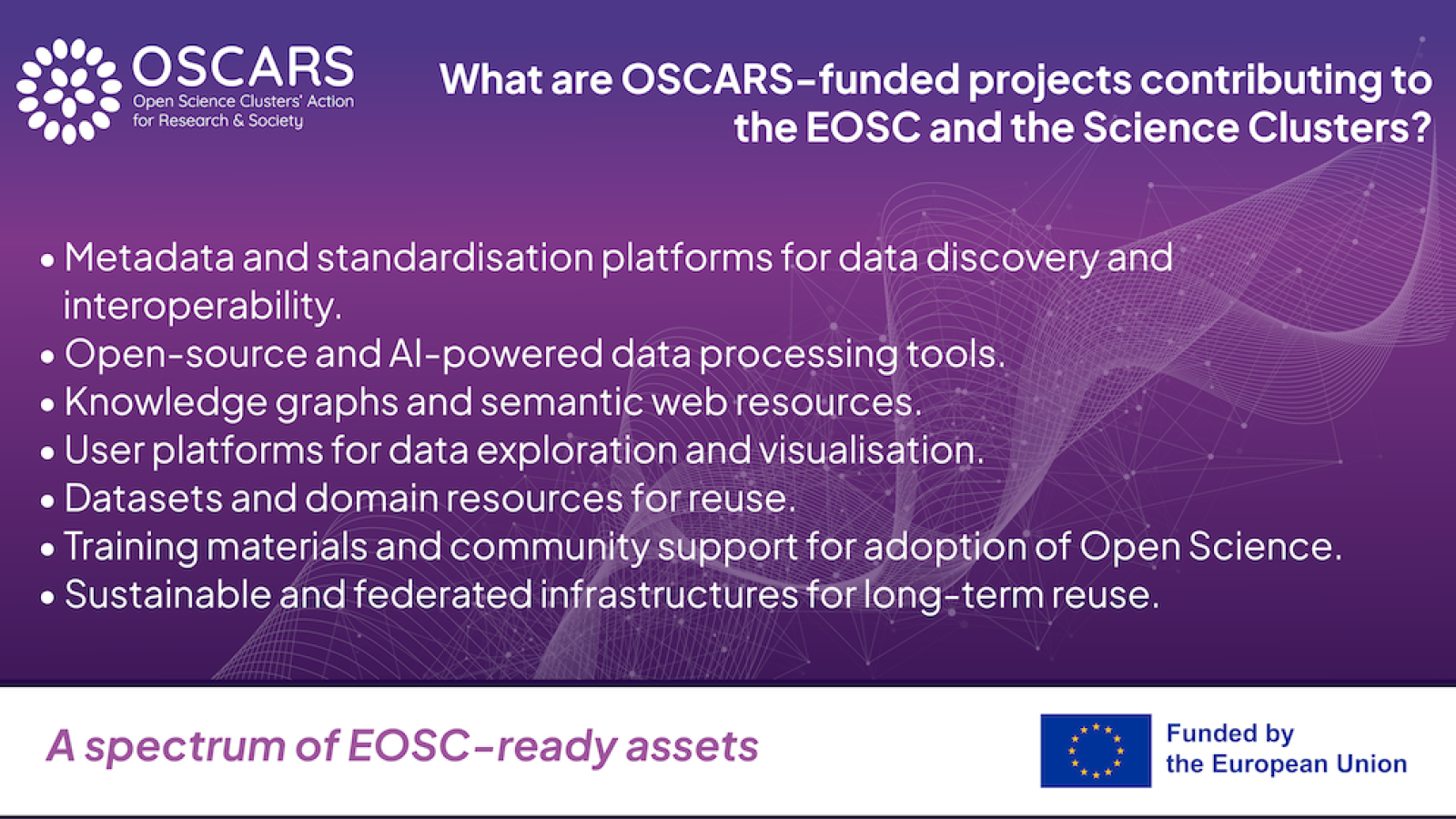 OSCARS funded projects define their key contributions to EOSC and the Science Clusters - article banner