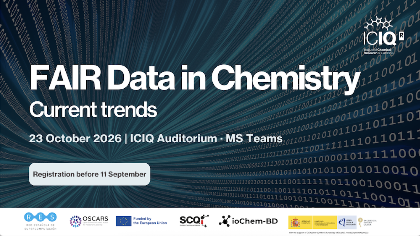 FAIR Data in Chemistry Workshop - Oct2026 - banner