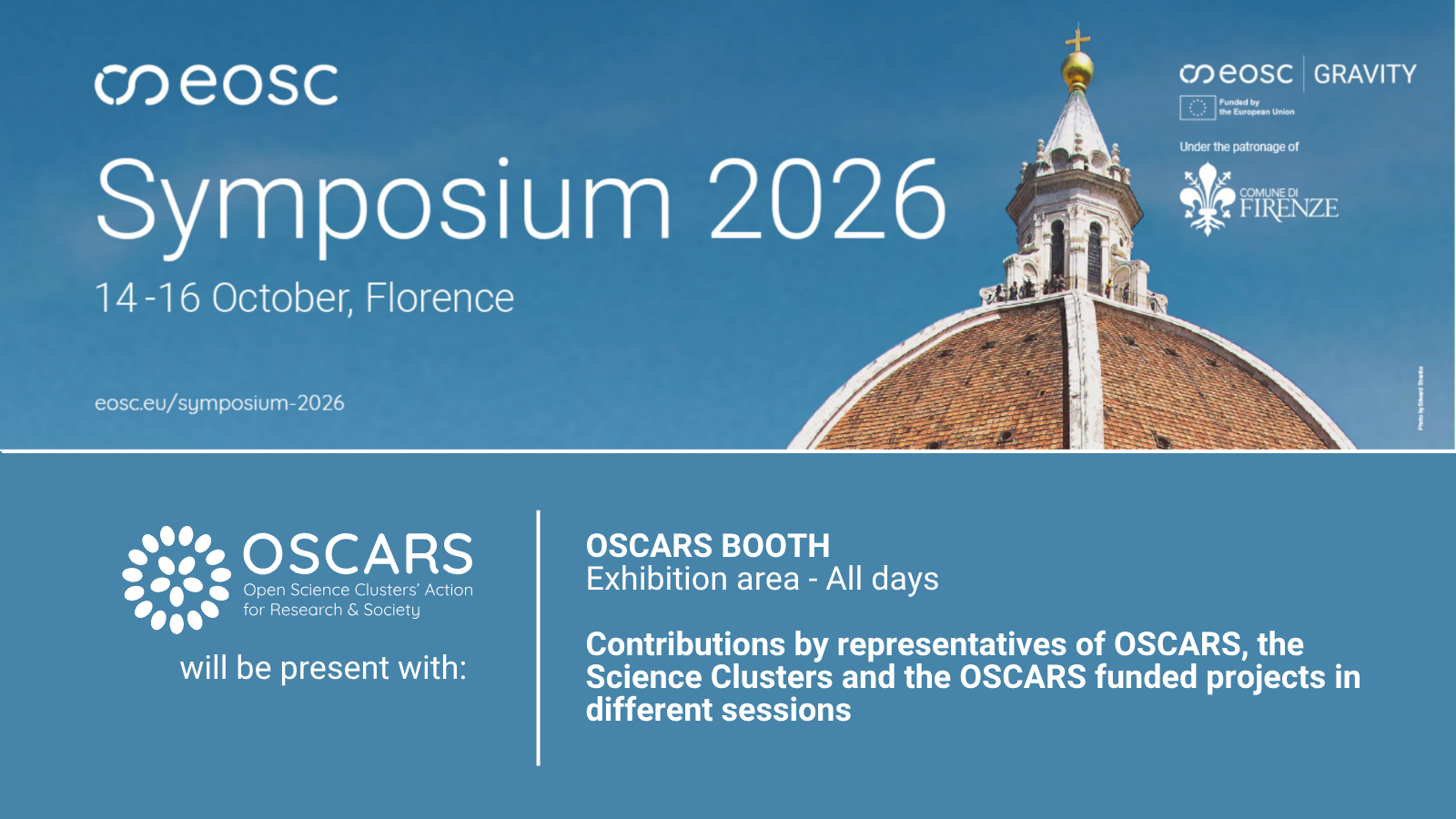 OSCARS at EOSC Symposium 2026 - BANNER
