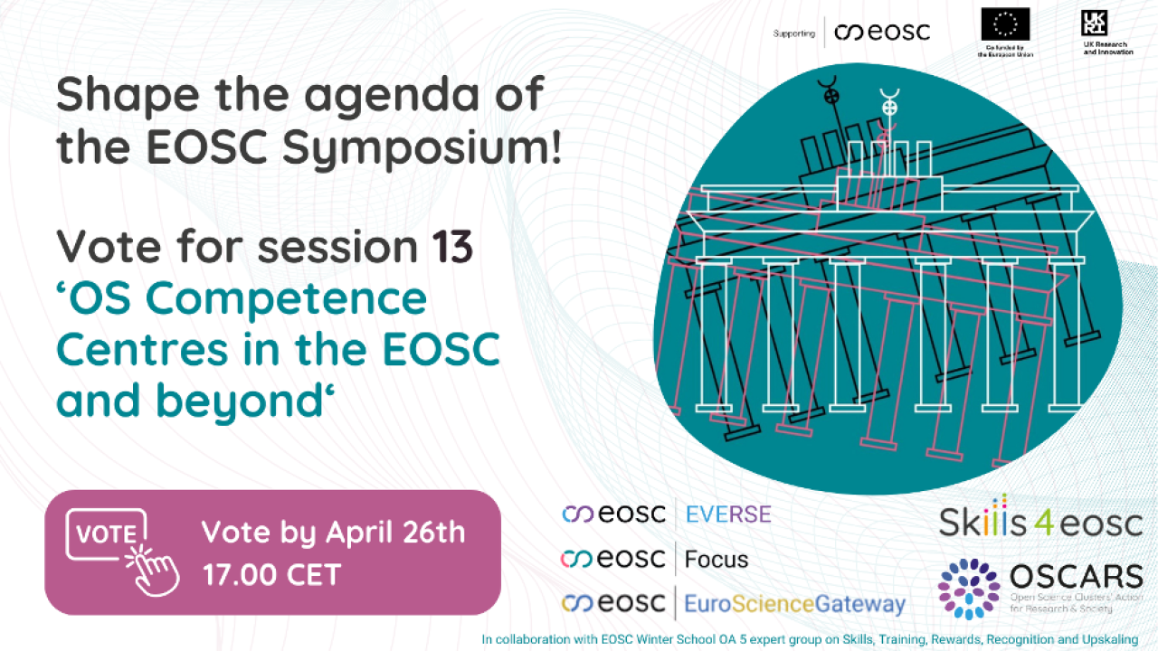 OSCARS - Skills4EOSC Unconference session at EOSC Symposium 2024 - BANNER