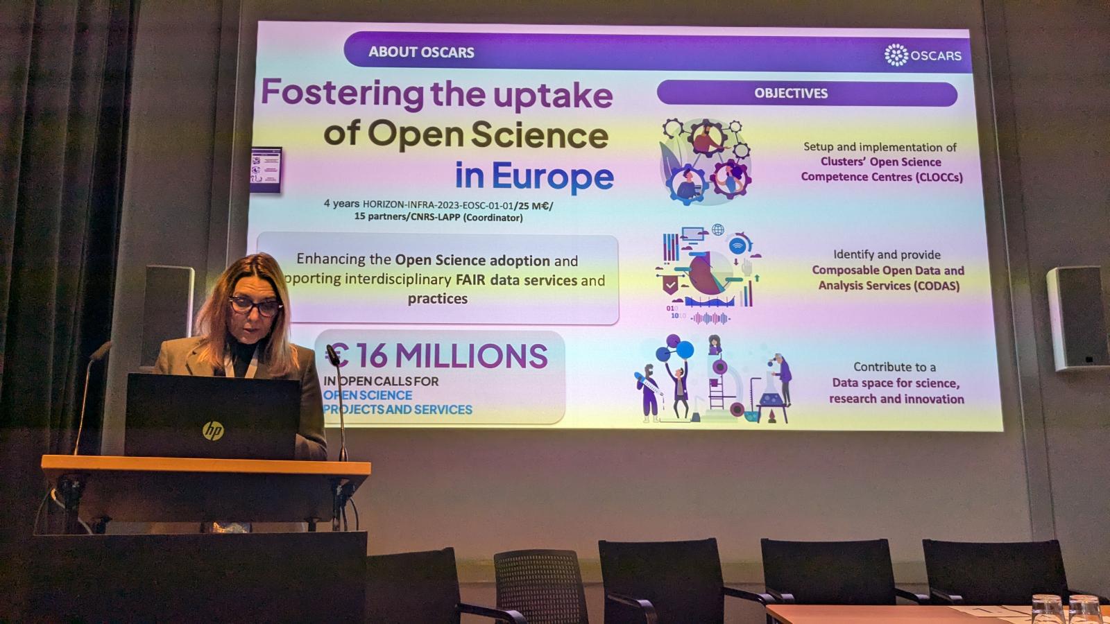 Anca Hienola at EUDAT 2024 - OSCARS presentation