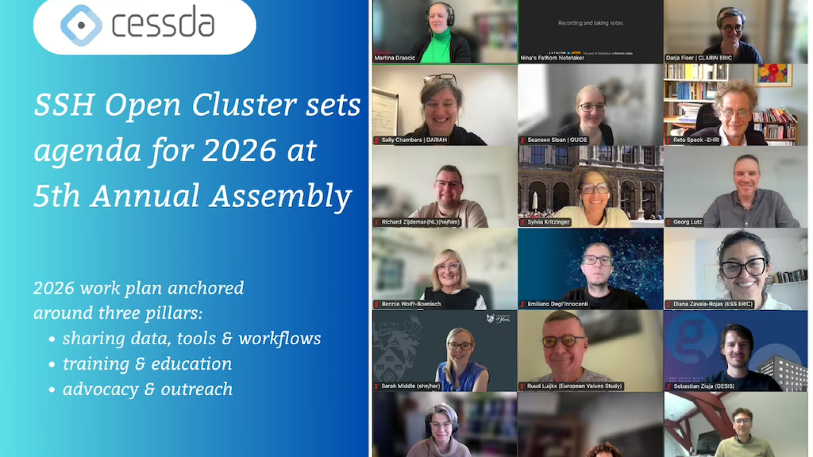 SSHOC 5th general assembly banner